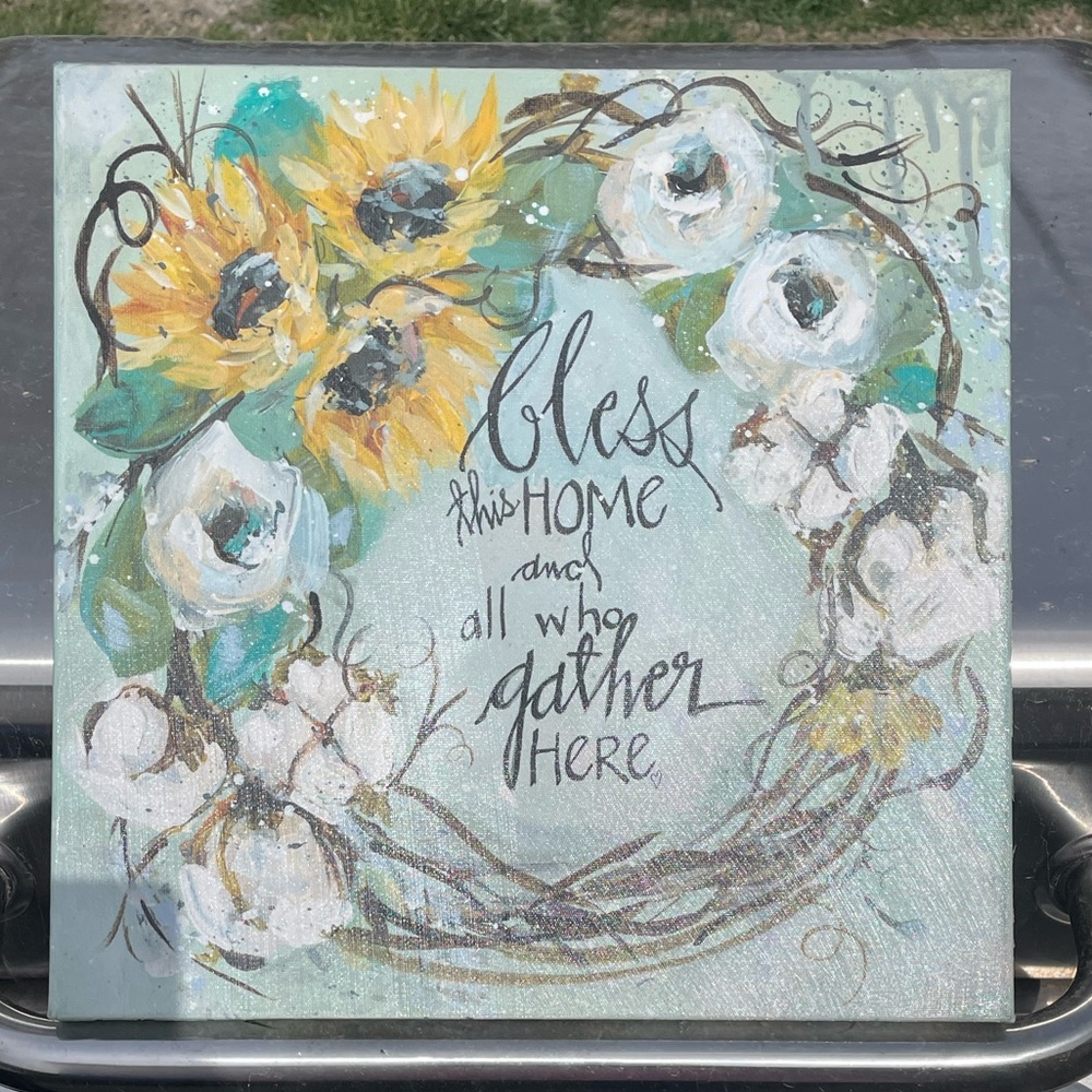 “Bless This Home & All Who Gather Here” Wall Decor